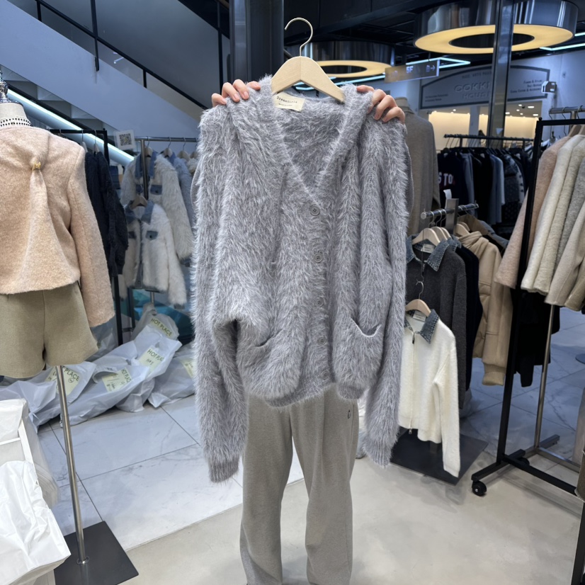 HOT PLACE韓國代購㊣女士新款真品推薦職業人氣毛衣開衫連帽HOT PLACE_ISSUE/DREAM GIRIS毛衣圖色3