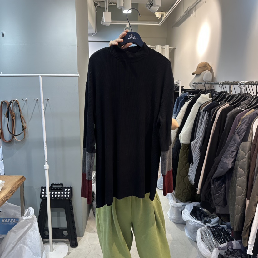 BAKHA-衣服東大門㊣直郵女士新款時尚熱賣真品職業25秋冬T恤BAKHAT恤圖色4黑色