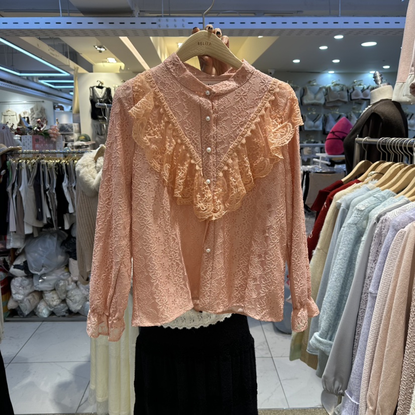 BELITA東大門㊣直郵女裝新款時尚熱賣人氣真品推薦襯衫蕾絲衫BELITA襯衫/蕾絲衫圖色3