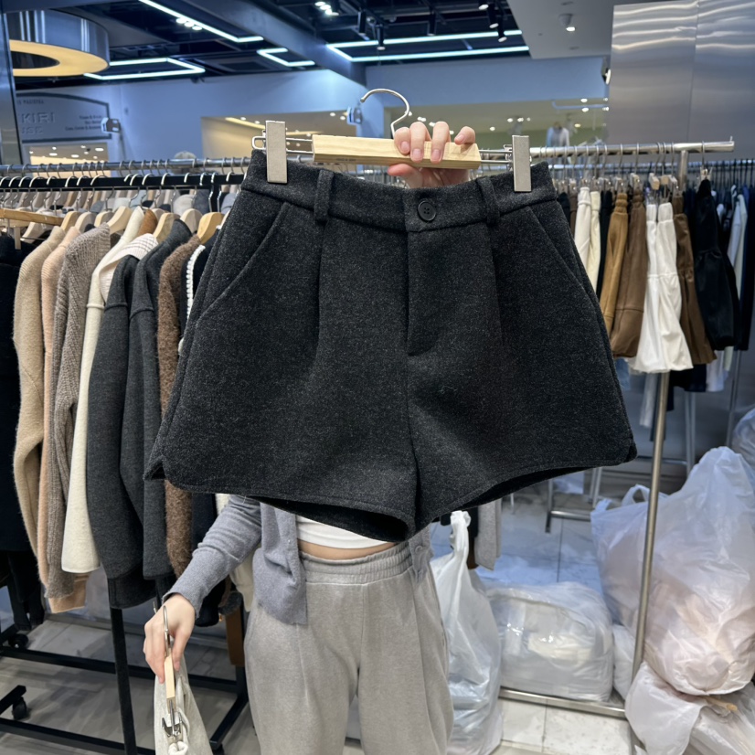 HOT PLACE韓國直郵㊣女士新品推薦職業時尚25秋冬短褲羊毛HOT PLACE_ISSUE/DREAM GIRIS短褲圖色2