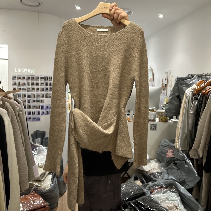 LEWIN韓國代購㊣女士新款職業25秋冬人氣真品時尚針織衫柔軟LEWIN針織衫圖色2