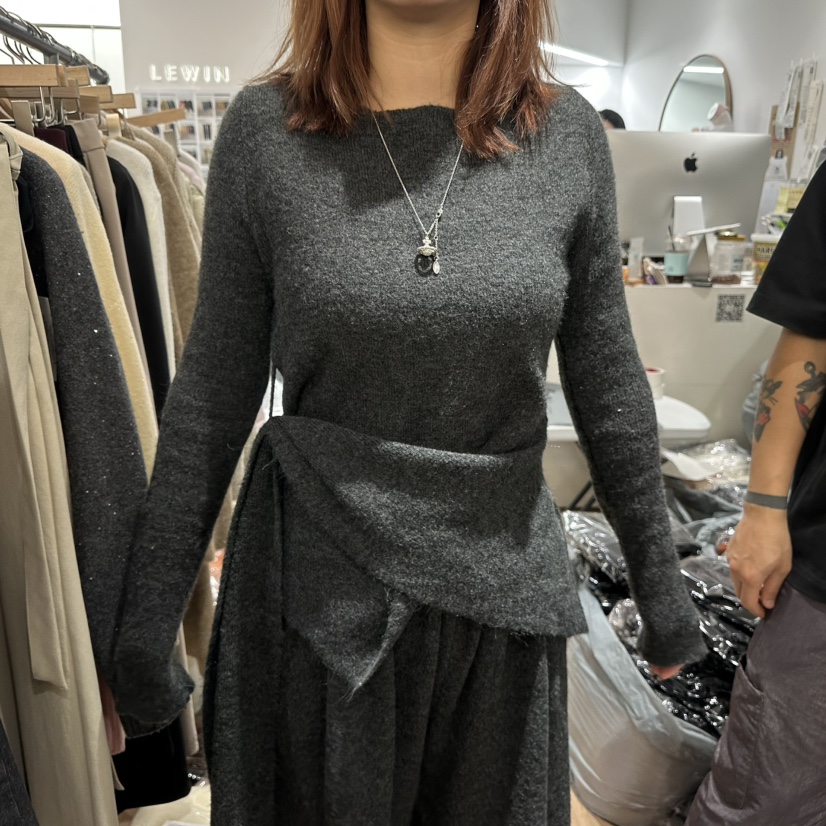 LEWIN韓國代購㊣女士新款職業25秋冬人氣真品時尚針織衫柔軟LEWIN針織衫圖色3