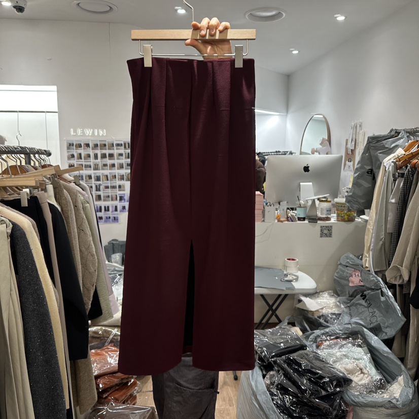 LEWIN東大門㊣代購女士新款推薦人氣時尚休閑真品25秋冬長裙口袋LEWIN長裙