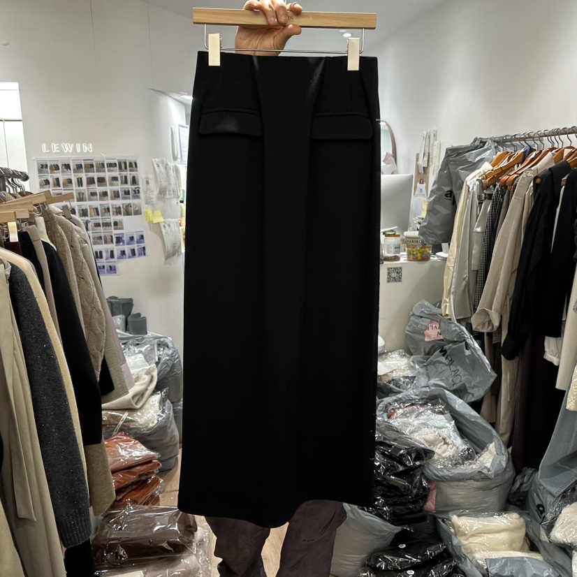 LEWIN東大門㊣代購女士新款推薦人氣時尚休閑真品25秋冬長裙口袋LEWIN長裙圖色2