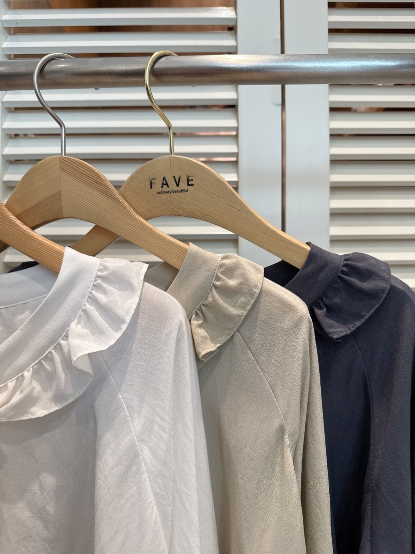 FAVE-L東大門㊣直郵女裝新品真品25秋冬時尚人氣襯衫蕾絲衫FAVE-L襯衫/蕾絲衫