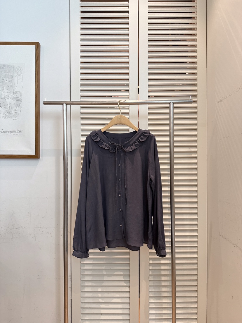 FAVE-L東大門㊣直郵女裝新品真品25秋冬時尚人氣襯衫蕾絲衫FAVE-L襯衫/蕾絲衫圖色2