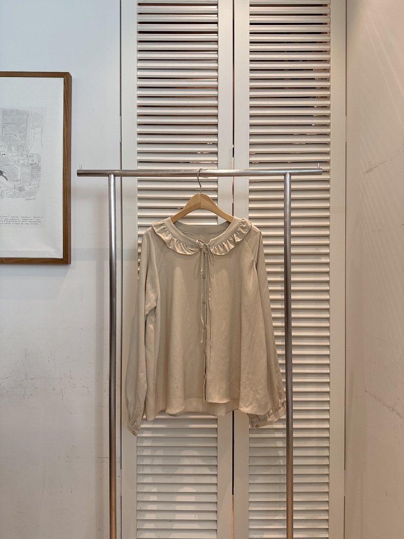 FAVE-L東大門㊣直郵女裝新品真品25秋冬時尚人氣襯衫蕾絲衫FAVE-L襯衫/蕾絲衫圖色3