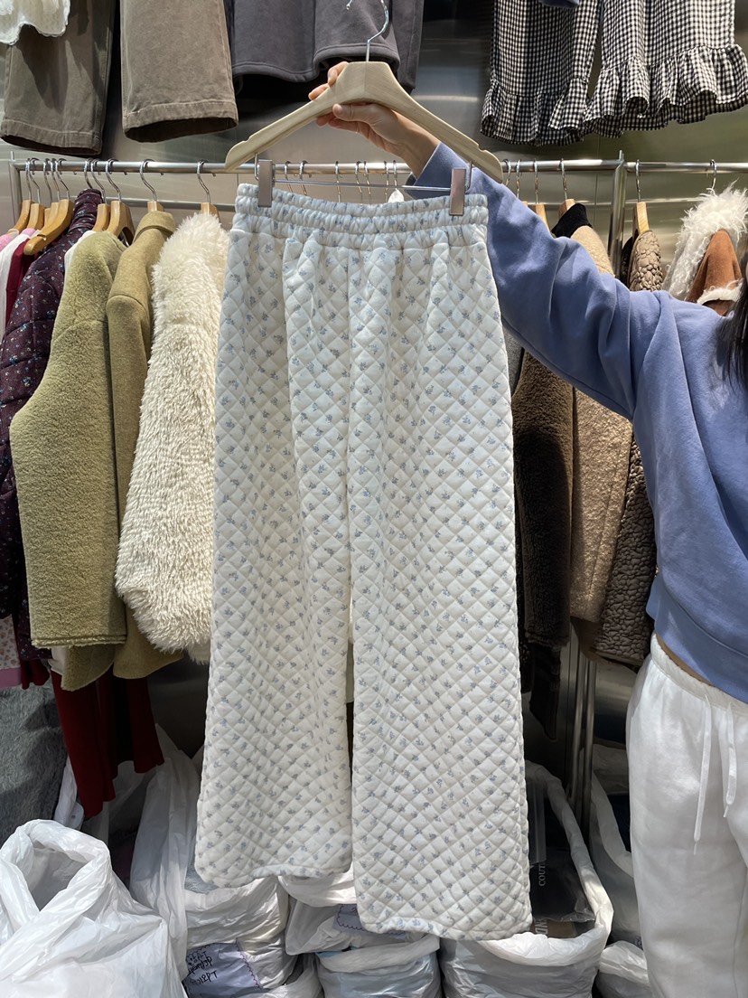 MENDL S韓國直郵㊣女裝新款休閑人氣真品熱賣推薦休閑褲絎縫MENDL S休閑褲