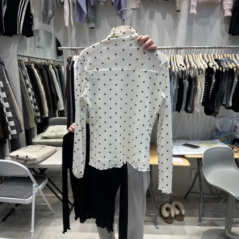 HOT PLACE東大門㊣實拍女裝新品真品人氣推薦職業時尚長袖T恤HOT PLACE_ISSUE/DREAM GIRIS長袖T恤圖色1