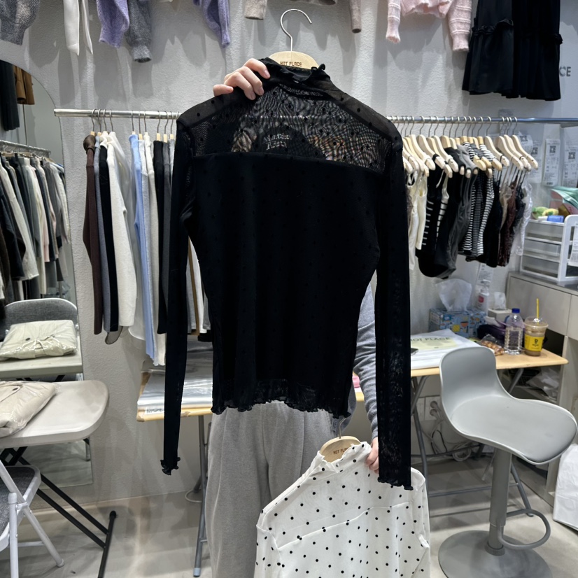 HOT PLACE東大門㊣實拍女裝新品真品人氣推薦職業時尚長袖T恤HOT PLACE_ISSUE/DREAM GIRIS長袖T恤圖色2