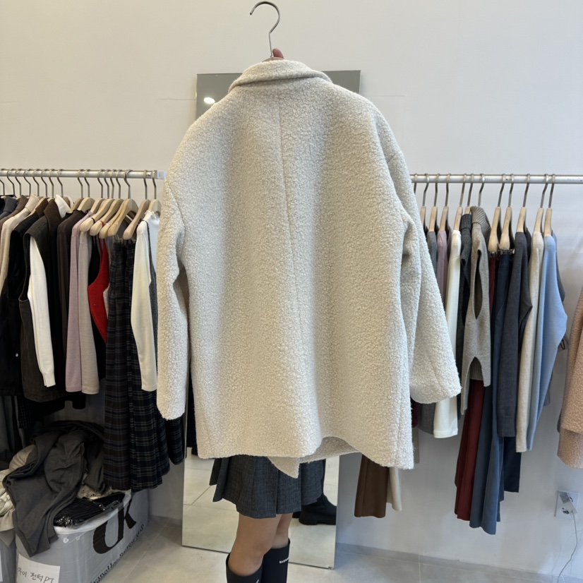 FUNNY POWDER韓國直郵㊣女裝新品休閑人氣時尚職業短款大衣THE FUNNY短款大衣