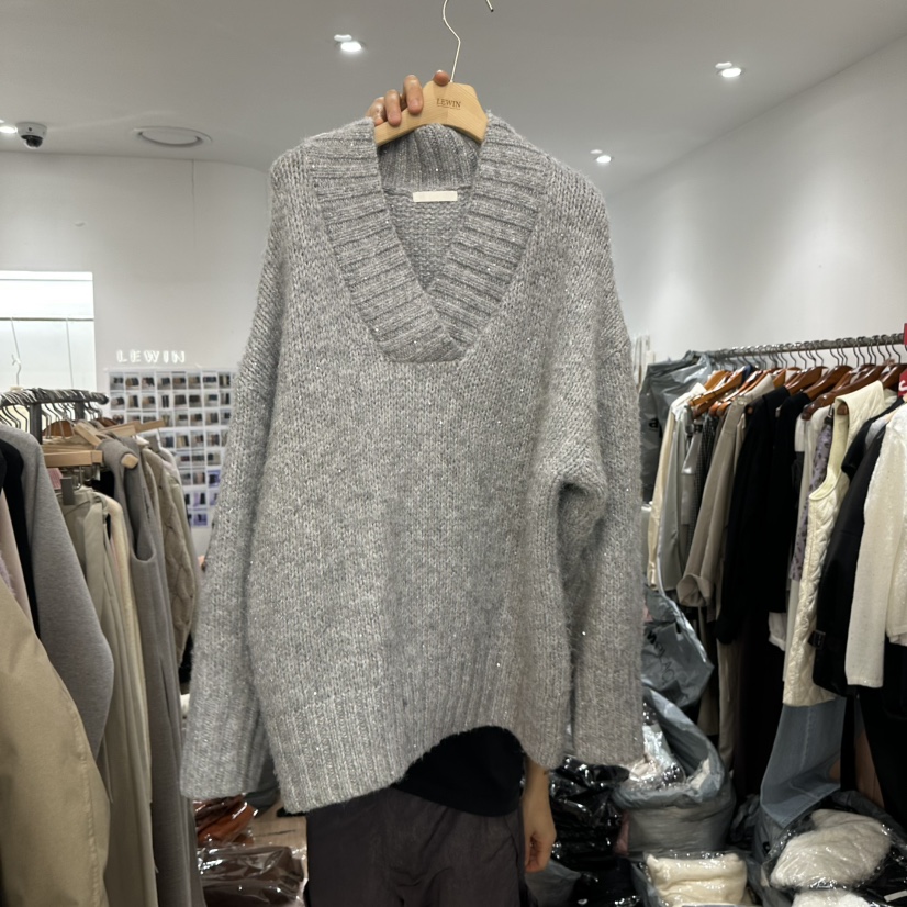 LEWIN韓國直郵㊣女士新品時尚人氣真品休閑25秋冬推薦職業毛衣LEWIN毛衣圖色2