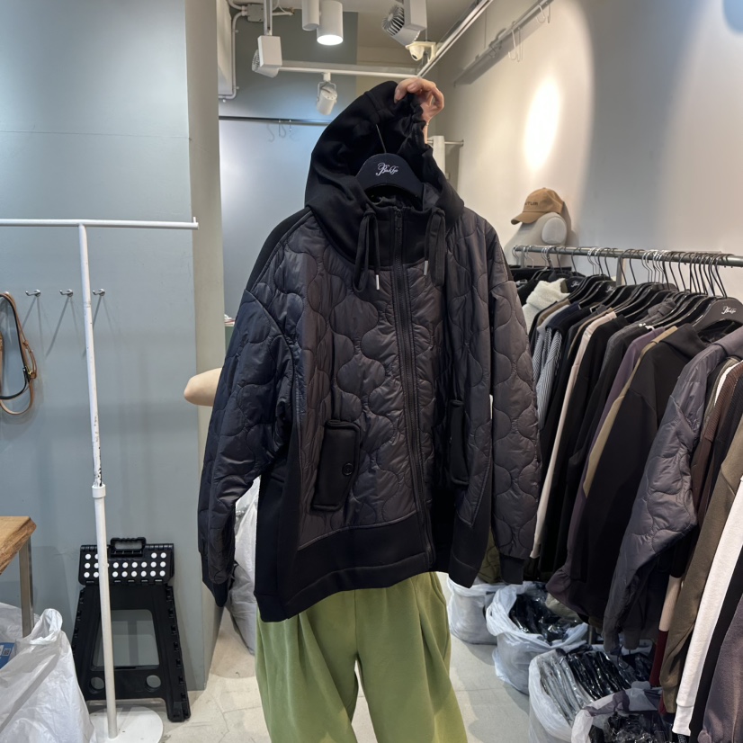 BAKHA-衣服東大門㊣代購女士新款時尚真品25秋冬推薦夾克兜帽BAKHA夾克圖色3黑色