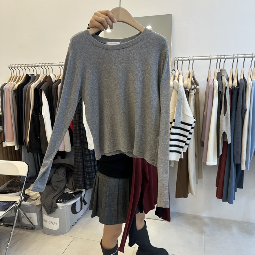 FUNNY POWDER東大門㊣直郵女士新品推薦時尚休閑人氣長袖T恤THE FUNNY長袖T恤圖色3