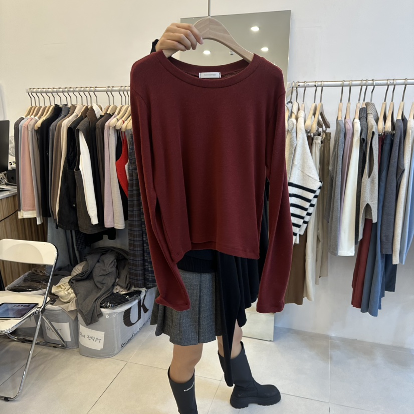 FUNNY POWDER東大門㊣直郵女士新品推薦時尚休閑人氣長袖T恤THE FUNNY長袖T恤圖色4