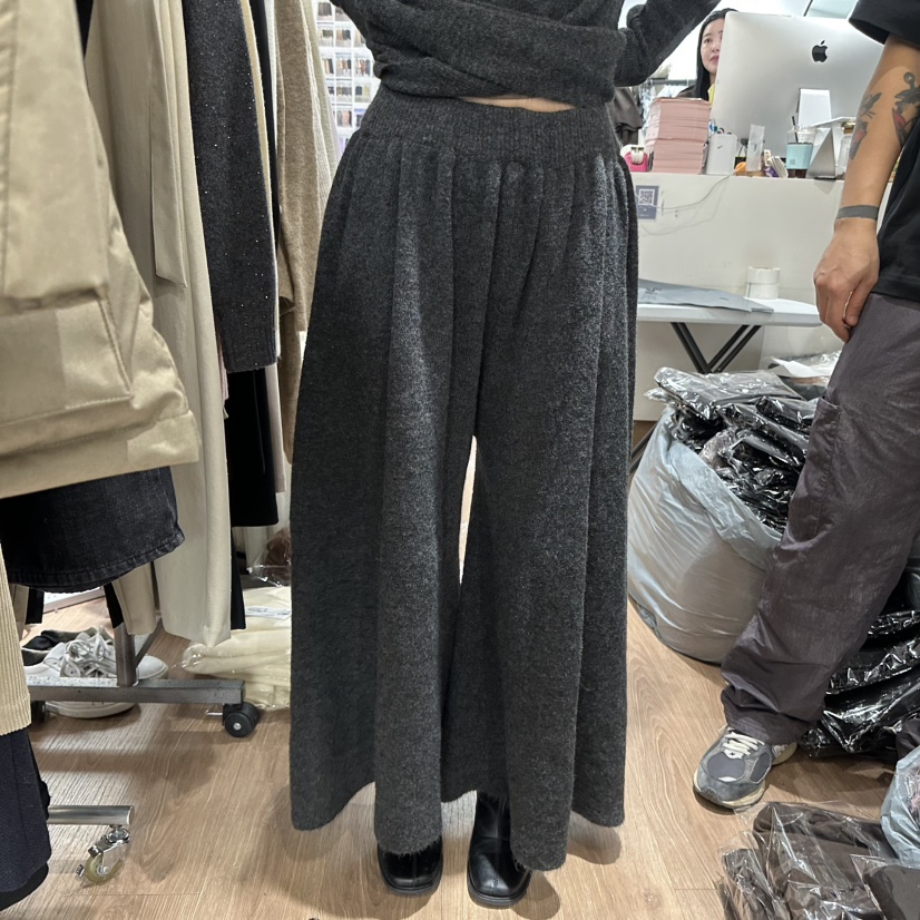 LEWIN東大門㊣直郵女裝新品真品休閑推薦時尚休閑褲針織褲柔軟LEWIN休閑褲圖色2