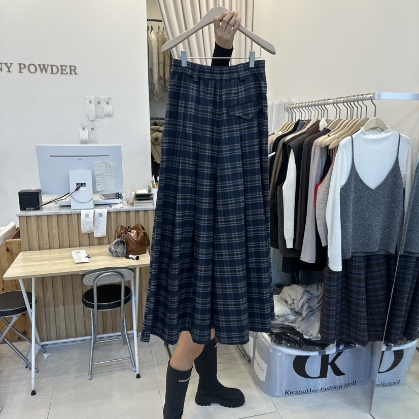 FUNNY POWDER韓國直郵㊣女裝新款人氣休閑真品職業休閑褲褶皺THE FUNNY休閑褲