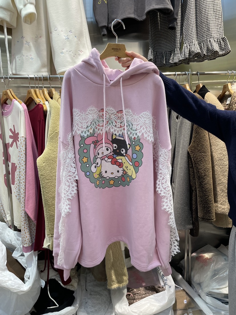 MENDL S東大門㊣直郵女裝新款時尚人氣推薦真品休閑衛衣兜帽MENDL S衛衣圖色1