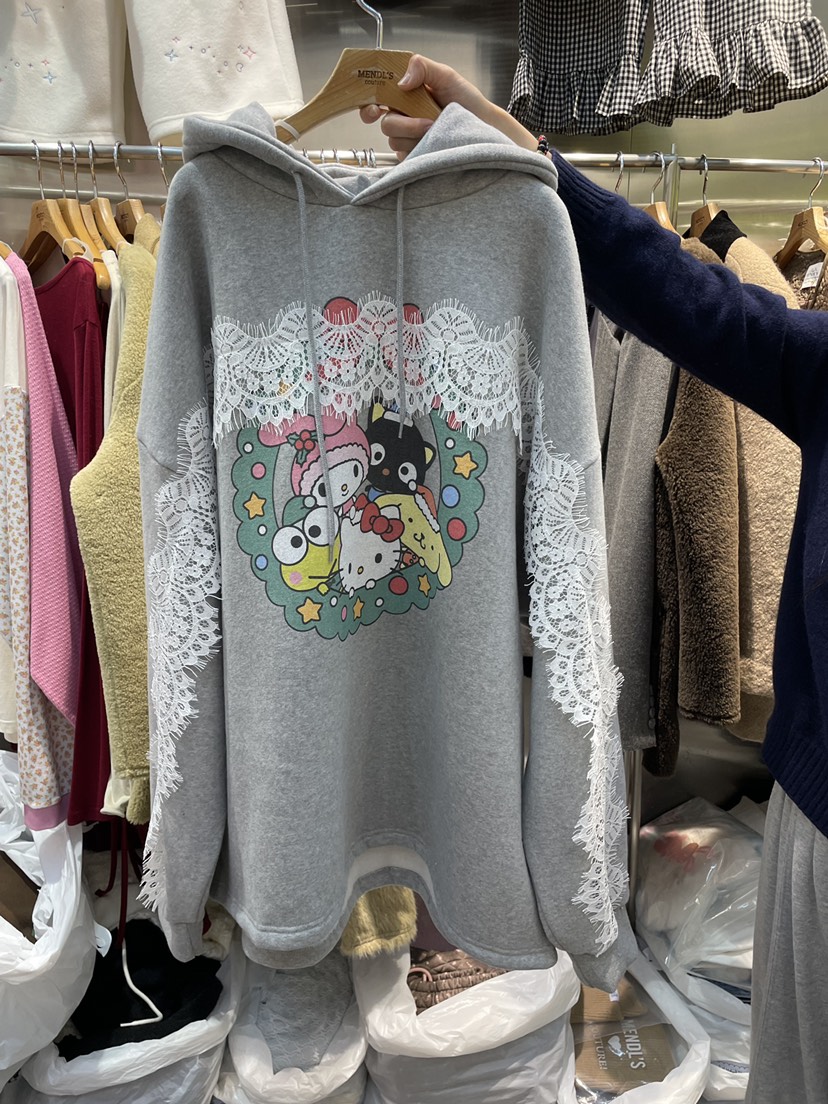 MENDL S東大門㊣直郵女裝新款時尚人氣推薦真品休閑衛衣兜帽MENDL S衛衣圖色2