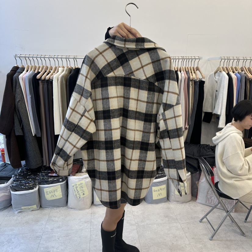 FUNNY POWDER東大門㊣直郵女士新品真品推薦襯衫蕾絲衫格子THE FUNNY襯衫/蕾絲衫