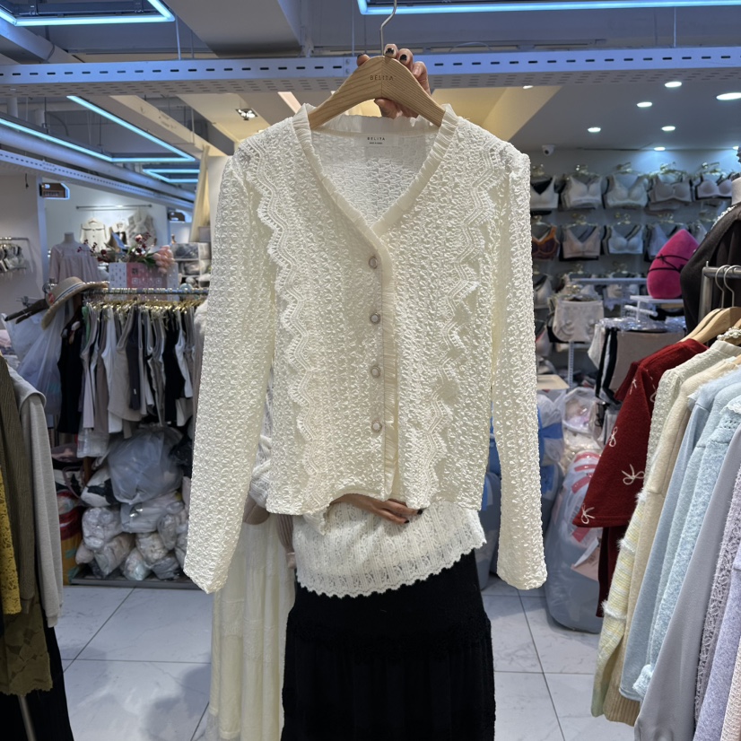 BELITA東大門㊣直郵女士新款25秋冬真品推薦職業休閑針織衫BELITA針織衫圖色1白色