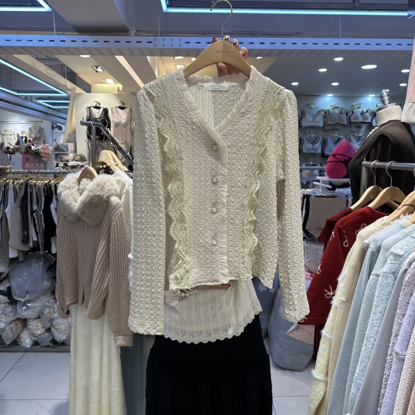 BELITA東大門㊣直郵女士新款25秋冬真品推薦職業休閑針織衫BELITA針織衫圖色2米色