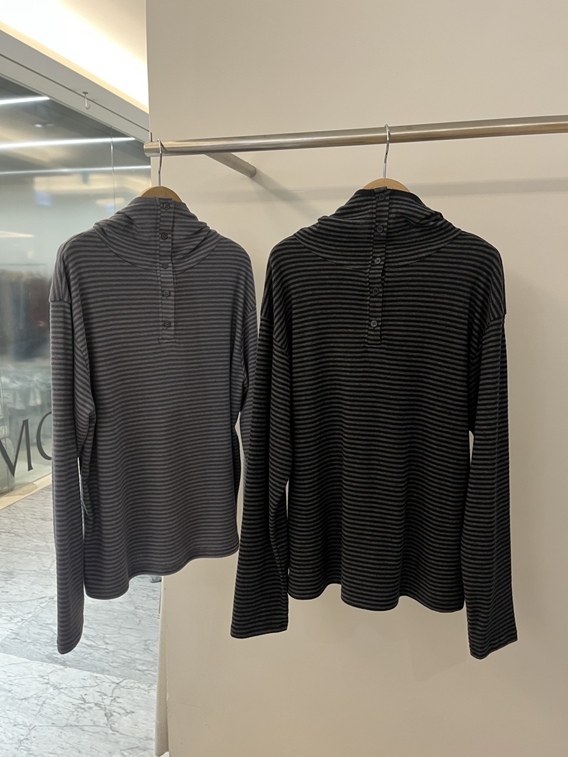 DE VENTI韓國直郵㊣女裝新款休閑職業熱賣人氣衛衣連帽衫條紋DE VENTI衛衣