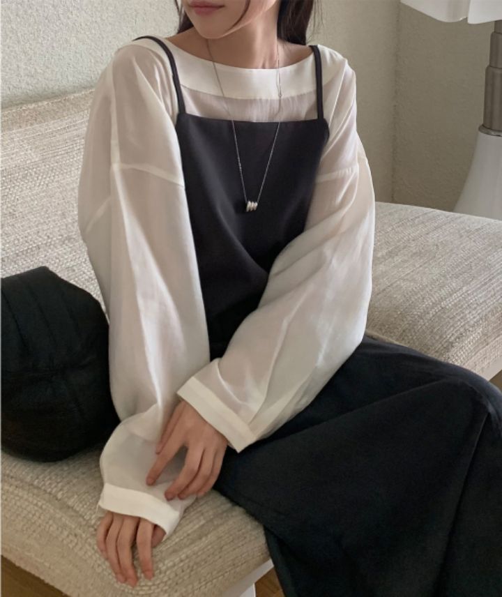 LIVE FOREVER韓國代購㊣女裝新款真品熱賣職業人氣吊帶背心LIVE FOR_EVER吊帶/背心