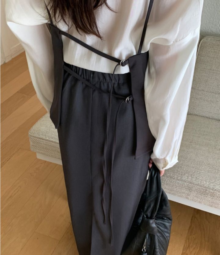 LIVE FOREVER韓國代購㊣女裝新款真品熱賣職業人氣吊帶背心LIVE FOR_EVER吊帶/背心