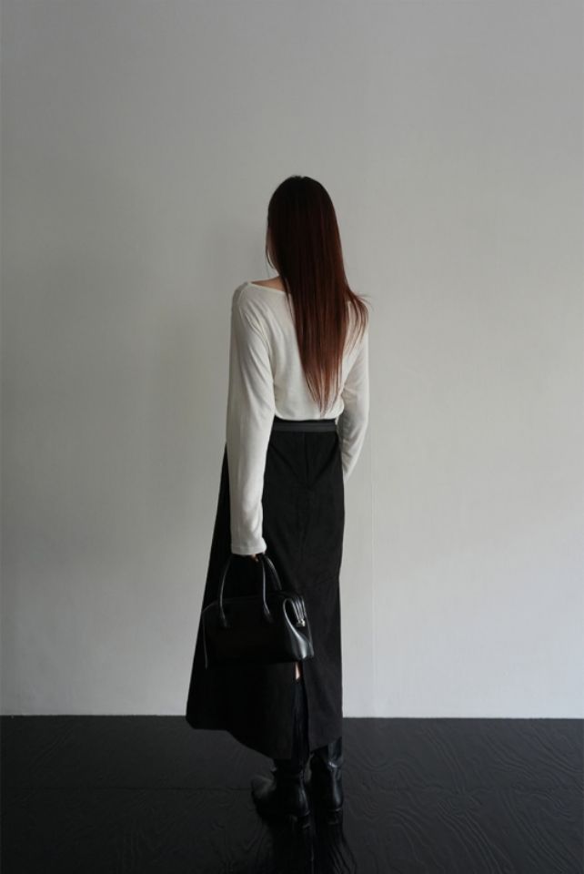 LIVE FOREVER東大門㊣實拍女裝新品人氣連衣裙不含腰帶麂皮LIVE FOR_EVER連衣裙