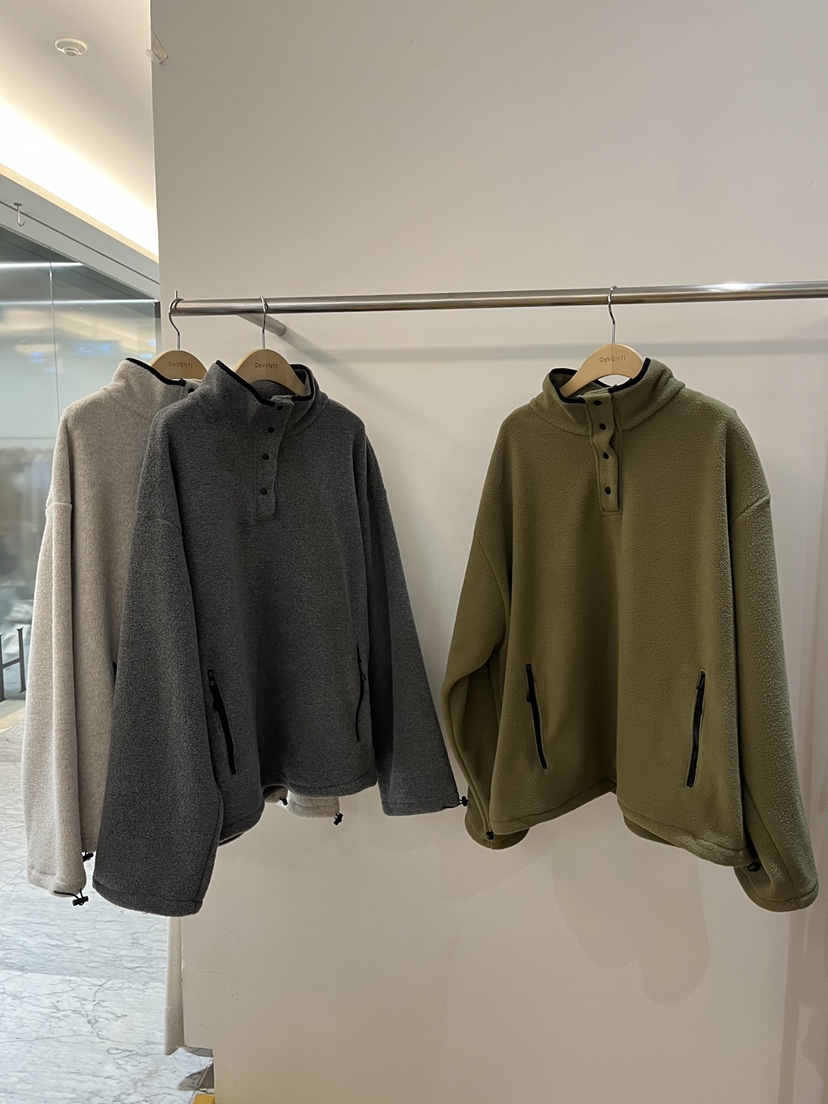 DE VENTI韓國代購㊣女裝新款真品休閑時尚25秋冬衛衣抓絨拉鏈DE VENTI衛衣