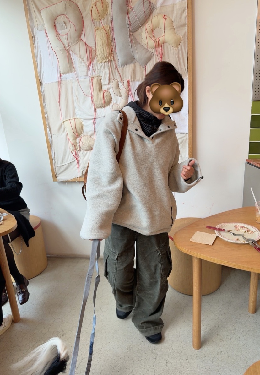 DE VENTI韓國代購㊣女裝新款真品休閑時尚25秋冬衛衣抓絨拉鏈DE VENTI衛衣