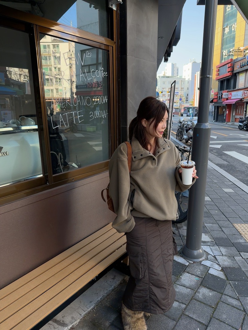 DE VENTI韓國代購㊣女裝新款真品休閑時尚25秋冬衛衣抓絨拉鏈DE VENTI衛衣