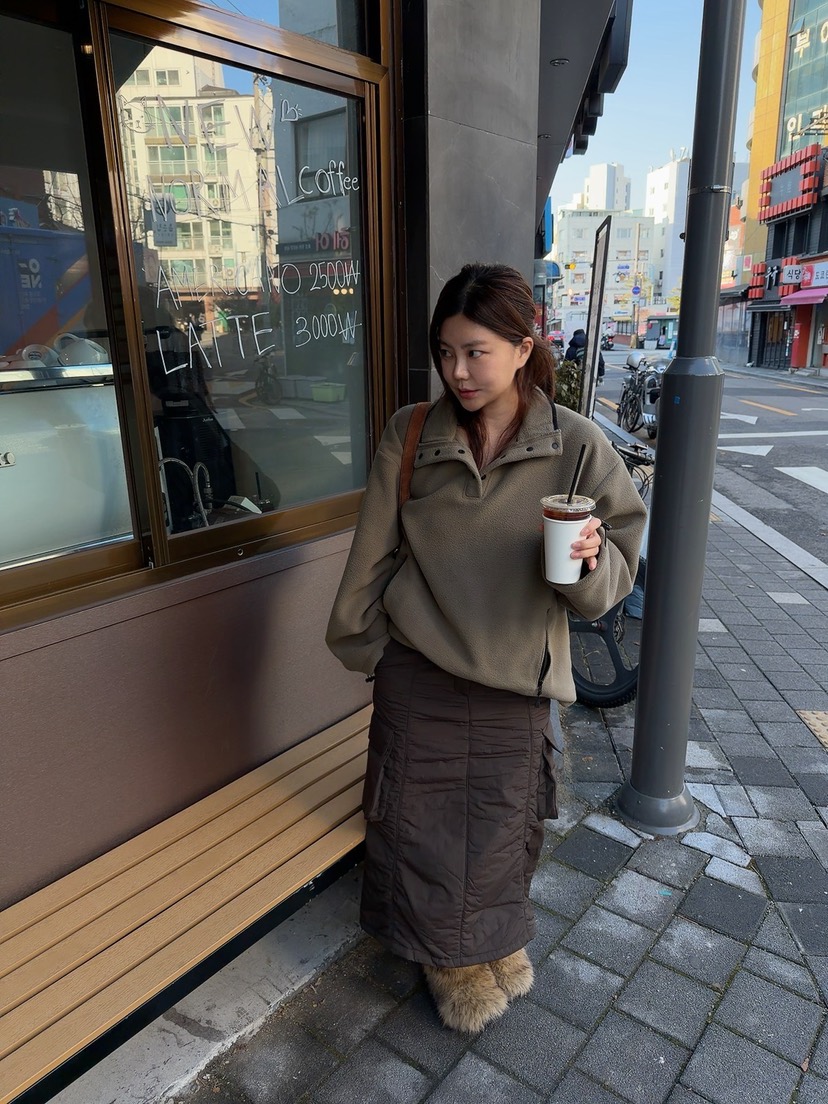 DE VENTI韓國代購㊣女裝新款真品休閑時尚25秋冬衛衣抓絨拉鏈DE VENTI衛衣