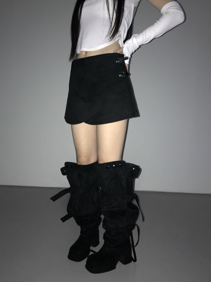 LIVE FOREVER韓國直郵㊣女士新款推薦職業人氣時尚熱賣短裙LIVE FOR_EVER短裙