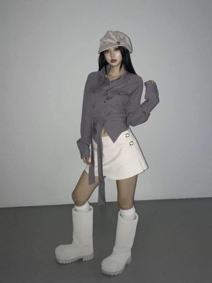 LIVE FOREVER韓國直郵㊣女士新款推薦職業人氣時尚熱賣短裙LIVE FOR_EVER短裙