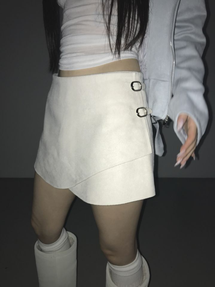 LIVE FOREVER韓國直郵㊣女士新款推薦職業人氣時尚熱賣短裙LIVE FOR_EVER短裙圖色1