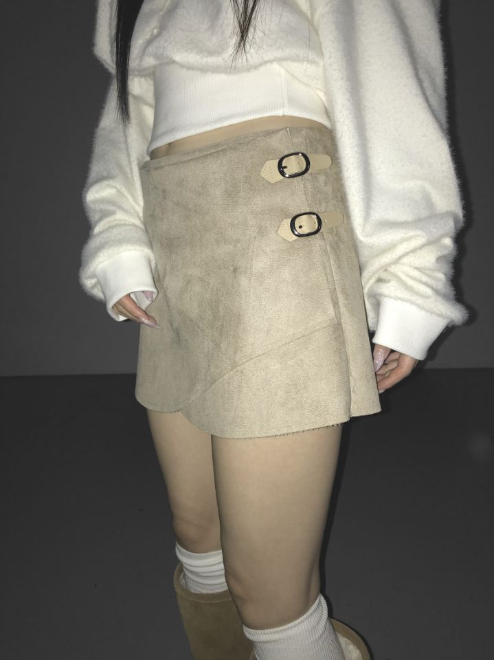 LIVE FOREVER韓國直郵㊣女士新款推薦職業人氣時尚熱賣短裙LIVE FOR_EVER短裙圖色2