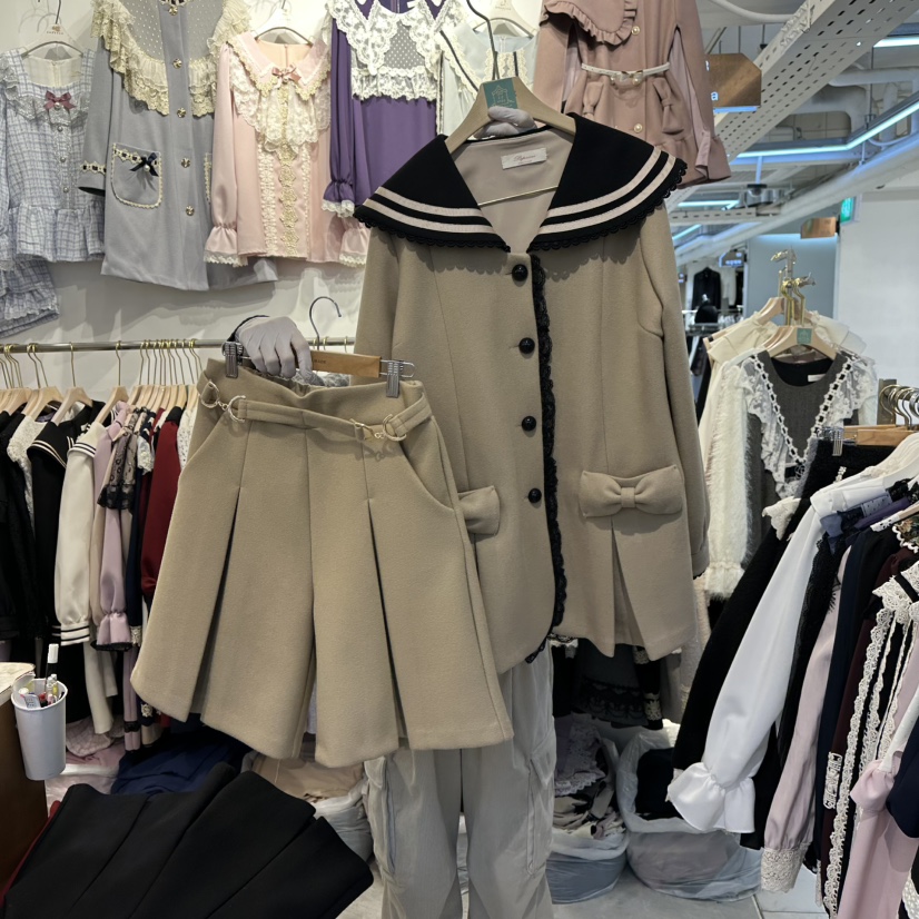 PAPA韓國代購㊣女士新款熱賣真品推薦職業人氣休閑25秋冬套裝PaPa/HALMADE套裝圖色1