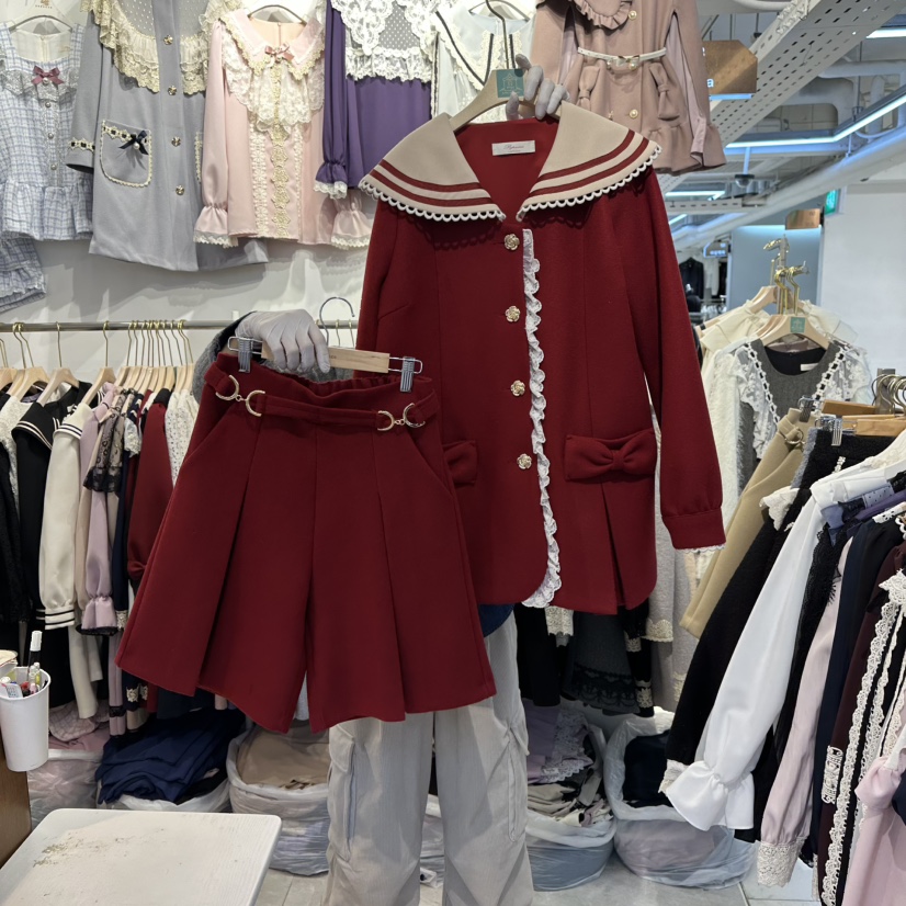 PAPA韓國代購㊣女士新款熱賣真品推薦職業人氣休閑25秋冬套裝PaPa/HALMADE套裝圖色2