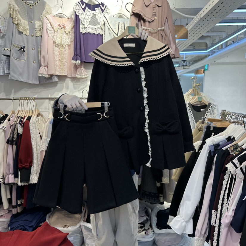 PAPA韓國代購㊣女士新款熱賣真品推薦職業人氣休閑25秋冬套裝PaPa/HALMADE套裝圖色3