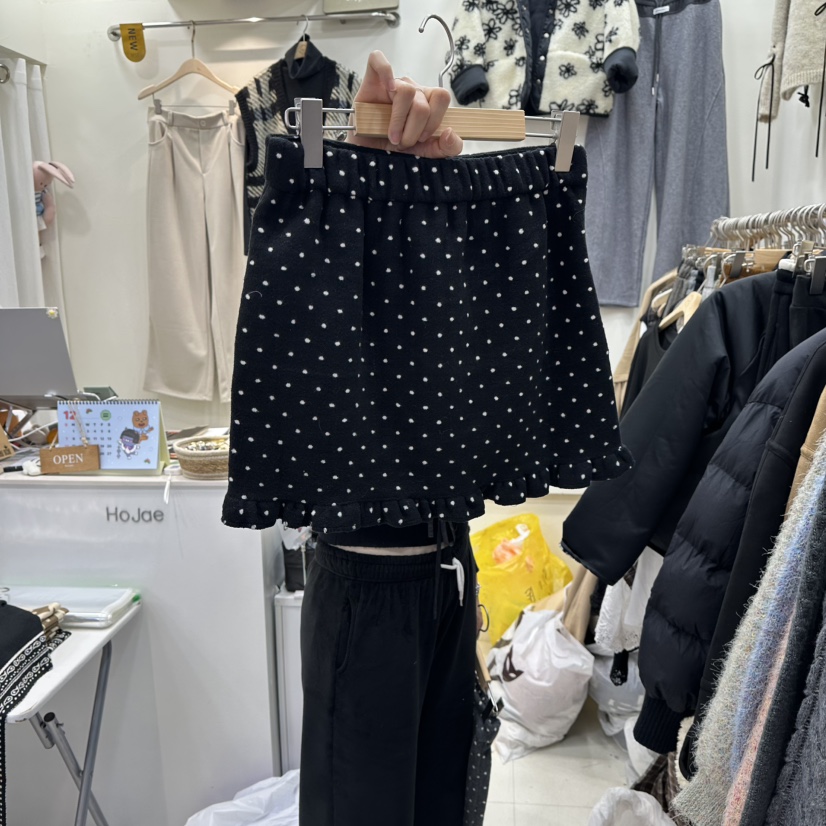 HOJAE韓國直郵㊣女裝新品推薦職業真品25秋冬時尚人氣休閑裙褲MID-LEVEL JUMP裙褲