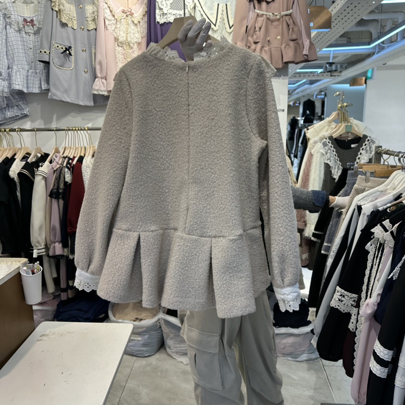 PAPA東大門㊣實拍女裝新品職業休閑人氣真品推薦25秋冬衛衣PaPa/HALMADE衛衣