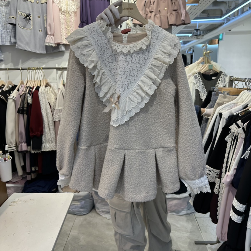 PAPA東大門㊣實拍女裝新品職業休閑人氣真品推薦25秋冬衛衣PaPa/HALMADE衛衣圖色2