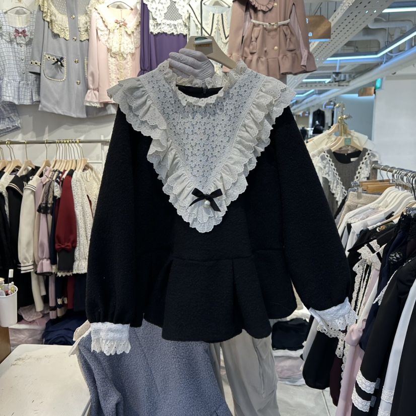 PAPA東大門㊣實拍女裝新品職業休閑人氣真品推薦25秋冬衛衣PaPa/HALMADE衛衣圖色3