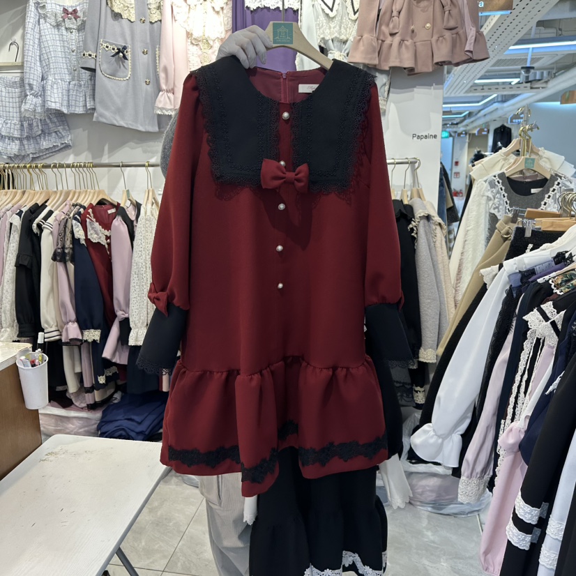 PAPA東大門㊣代購女士新款職業推薦時尚真品休閑熱賣連衣裙PaPa/HALMADE連衣裙圖色2