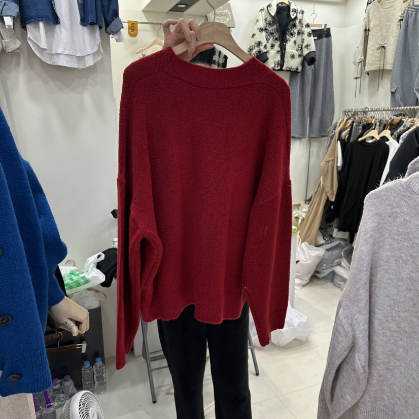 HOJAE東大門㊣實拍女士新款時尚休閑職業人氣真品熱賣推薦毛衣MID-LEVEL JUMP毛衣