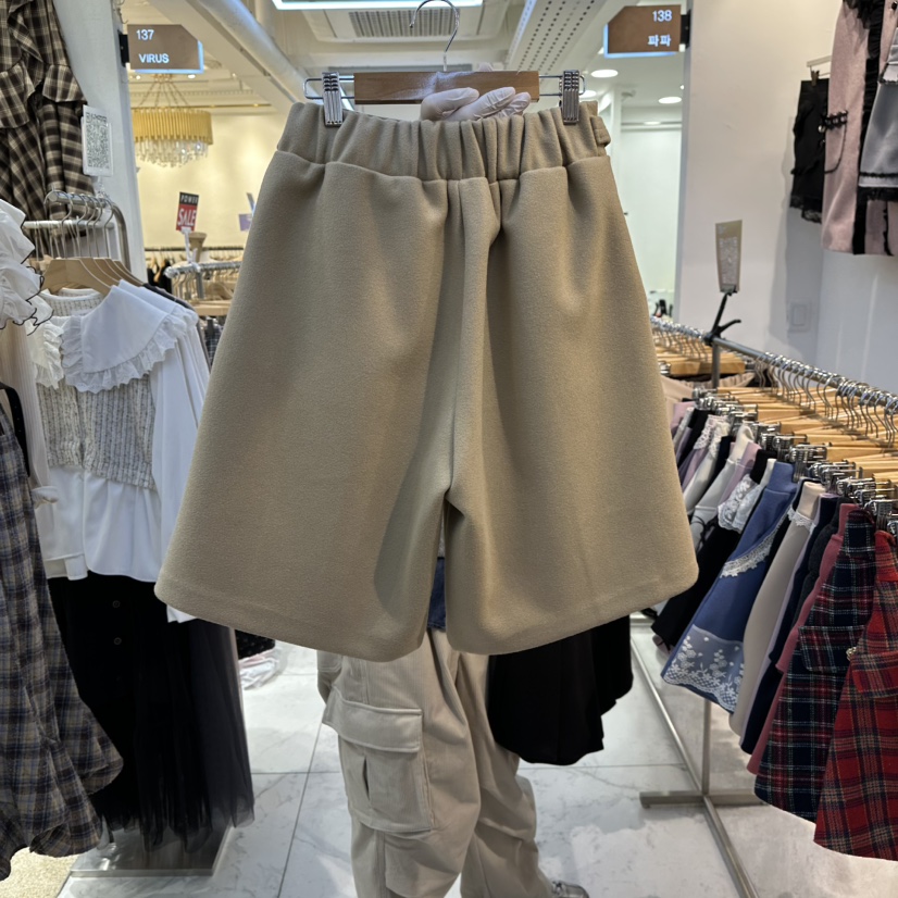 PAPA韓國代購㊣女士新品人氣熱賣休閑推薦真品職業時尚短褲PaPa/HALMADE短褲