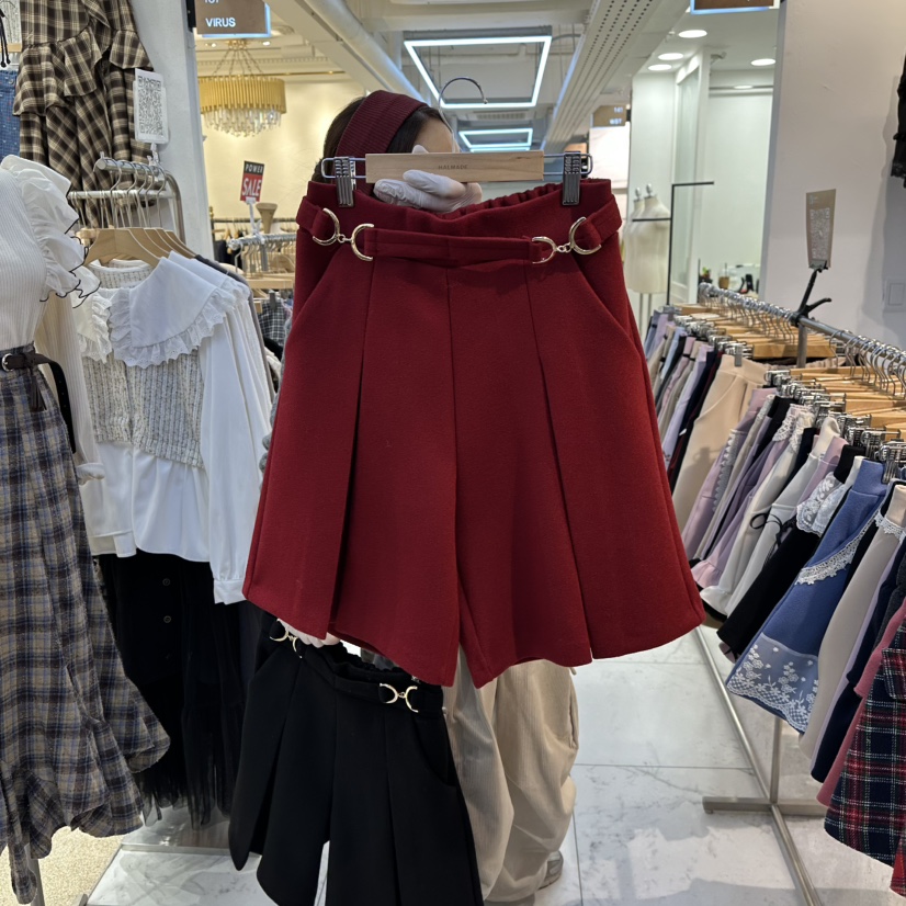 PAPA韓國代購㊣女士新品人氣熱賣休閑推薦真品職業時尚短褲PaPa/HALMADE短褲圖色2