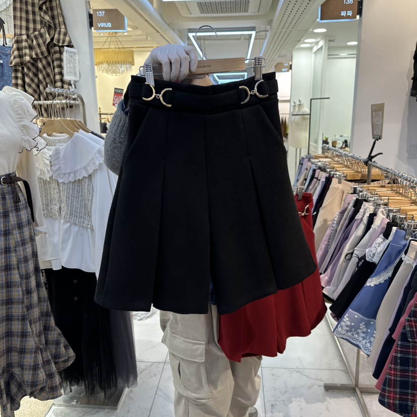 PAPA韓國代購㊣女士新品人氣熱賣休閑推薦真品職業時尚短褲PaPa/HALMADE短褲圖色3